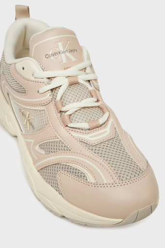 Calvin Klein Logolu Sneaker YW0YW018070YB Bayan Ayakkabı YW0YW01807 0YB Bej-Pudra - 5