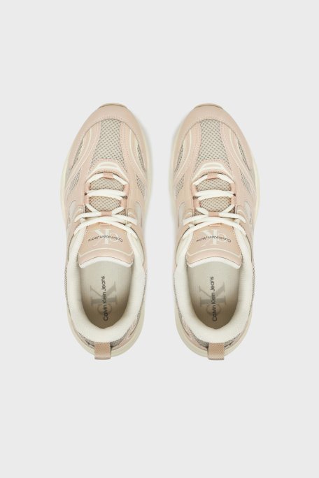 Calvin Klein Logolu Sneaker YW0YW018070YB Bayan Ayakkabı YW0YW01807 0YB Bej-Pudra - 3