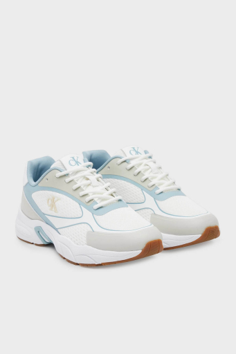 Calvin Klein Logolu Sneaker YW0YW0188702U Bayan Ayakkabı YW0YW01887 02U BEYAZ-MAVİ - 2