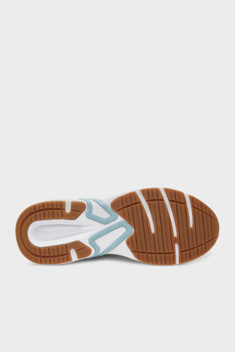 Calvin Klein Logolu Sneaker YW0YW0188702U Bayan Ayakkabı YW0YW01887 02U BEYAZ-MAVİ - 6