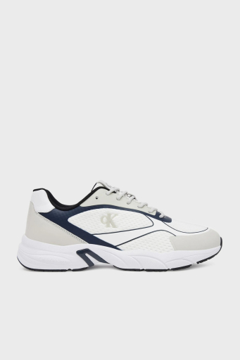 Calvin Klein Logolu Sneaker YW0YW0188702X Bayan Ayakkabı YW0YW01887 02X BEYAZ-LACİVERT - 1