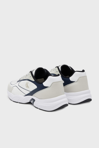 Calvin Klein Logolu Sneaker YW0YW0188702X Bayan Ayakkabı YW0YW01887 02X BEYAZ-LACİVERT - 4