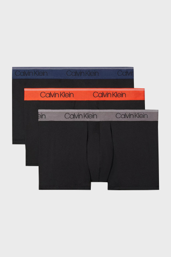Calvin Klein Logolu Streç 3 Pack 000NB2569AN33 Erkek Boxer 000NB2569A N33 SİYAH - 5