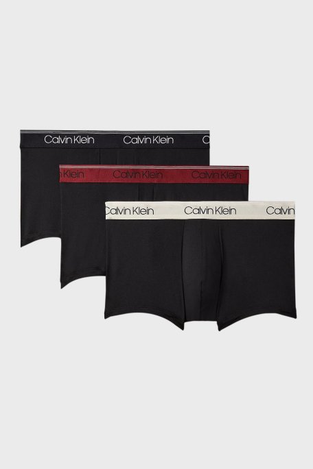 Calvin Klein Logolu Streç 3 Pack 000NB2569AQ84 Erkek Boxer 000NB2569A Q84 SİYAH - 1