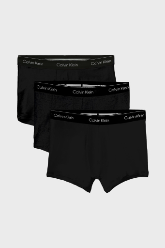 Calvin Klein Logolu Streç Pamuklu 3 Pack LV00NB4392TM6 Erkek Boxer LV00NB4392 TM6 SİYAH - 1