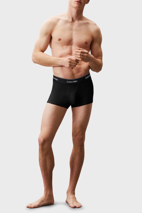 US Calvin Klein Logolu Streç Pamuklu 3 Pack LV00NB4392TM6 Erkek Boxer LV00NB4392 TM6 SİYAH - 8