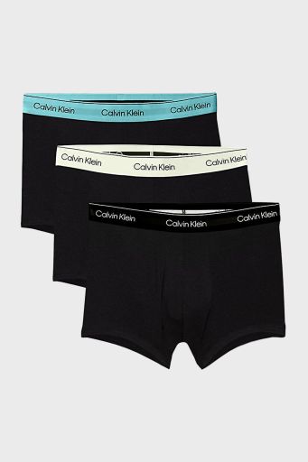 Calvin Klein Logolu Streç Pamuklu 3 Pack LV00NB4392VRB Erkek Boxer LV00NB4392 VRB SİYAH - 1
