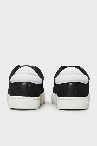 Calvin Klein Logolu Süet Detaylı Sneaker YM0YM011690GM Erkek Ayakkabı YM0YM01169 0GM SİYAH-BEYAZ - 5