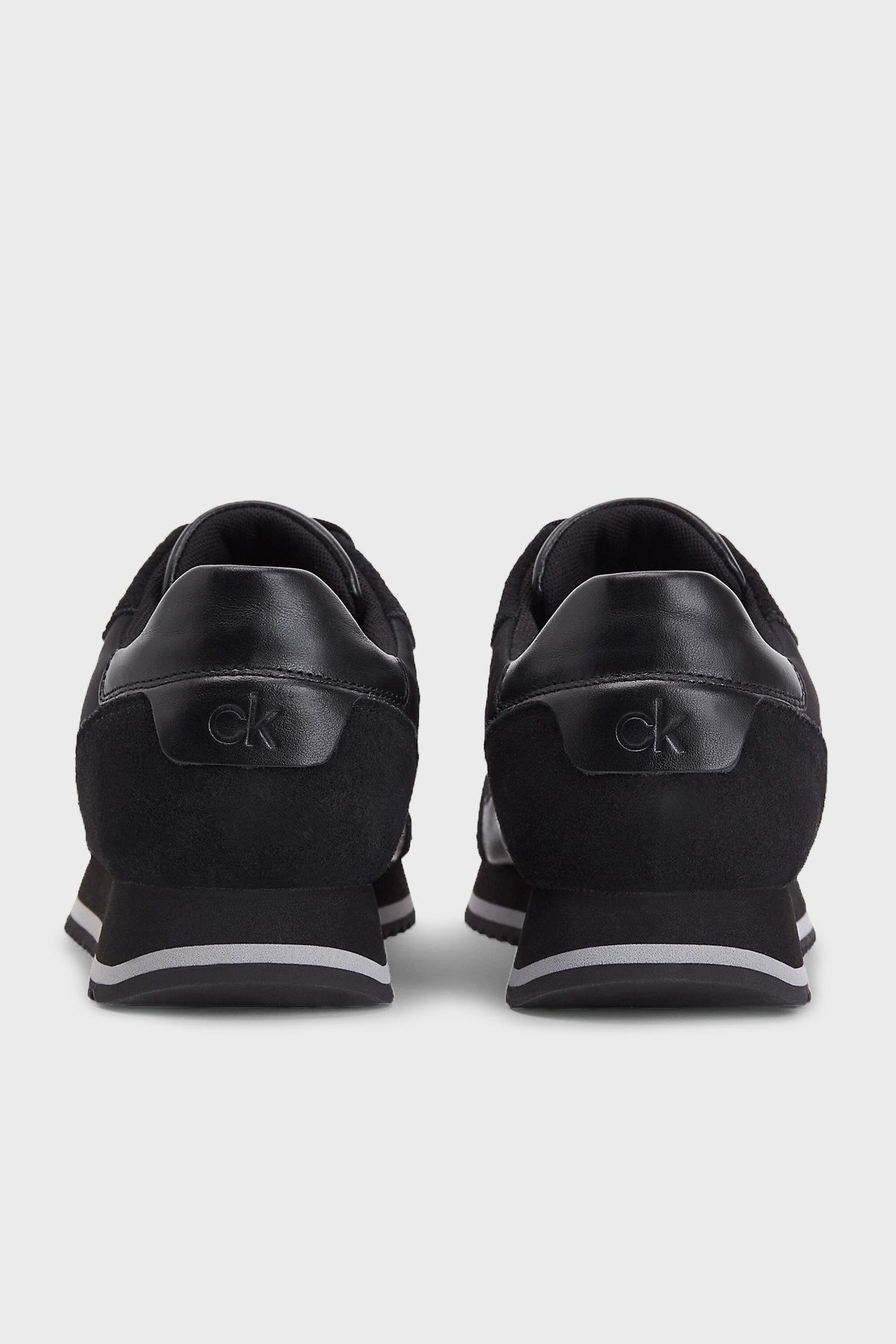 Calvin Klein Logolu Süet Sneaker Erkek Ayakkabı HM0HM00315 BAX SİYAH