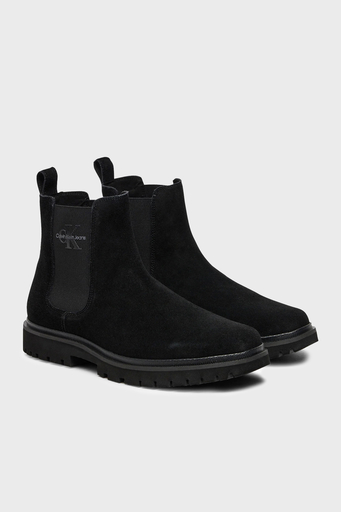 Calvin Klein Logolu Süet YM0YM010800GJ Erkek Bot YM0YM01080 0GJ SİYAH - 8