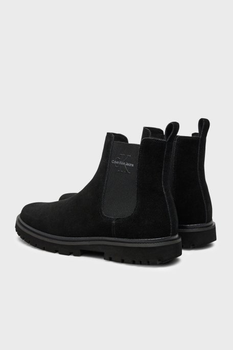 Calvin Klein Logolu Süet YM0YM010800GJ Erkek Bot YM0YM01080 0GJ SİYAH - 9