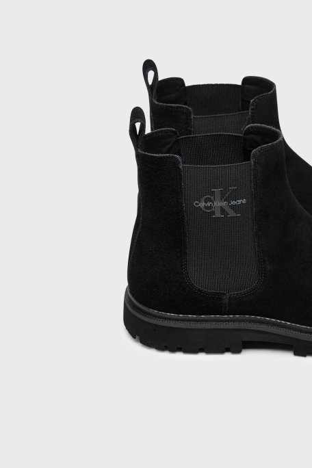 Calvin Klein Logolu Süet YM0YM010800GJ Erkek Bot YM0YM01080 0GJ SİYAH - 11