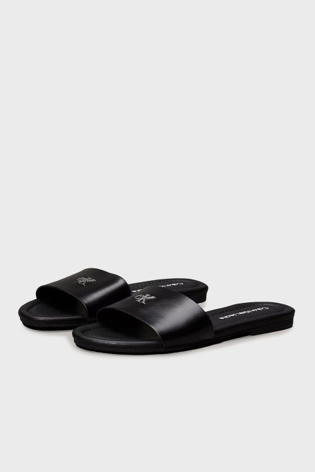 Calvin Klein Logolu Tek Bant YW0YW016970GJ Bayan Terlik YW0YW01697 0GJ SİYAH - 9