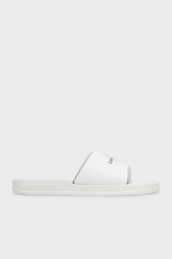Calvin Klein Logolu YM0YM0036101V Erkek Terlik YM0YM00361 01V BEYAZ - 1