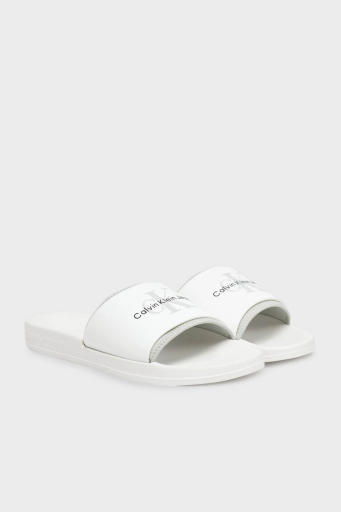Calvin Klein Logolu YM0YM0036101V Erkek Terlik YM0YM00361 01V BEYAZ - 2