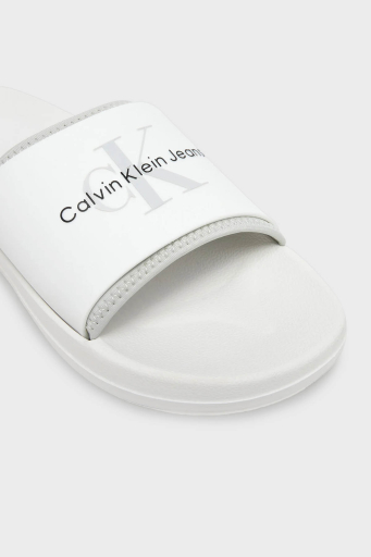 Calvin Klein Logolu YM0YM0036101V Erkek Terlik YM0YM00361 01V BEYAZ - 5