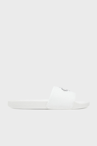 Calvin Klein Logolu YM0YM012710K4 Erkek Terlik YM0YM01271 0K4 BEYAZ - 1