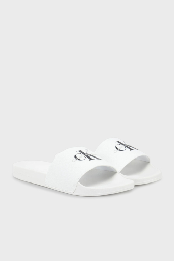 Calvin Klein Logolu YM0YM012710K4 Erkek Terlik YM0YM01271 0K4 BEYAZ - 2