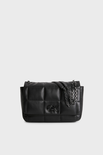 Calvin Klein Logolu Zincir Askılı K60K610454BAX Bayan Çanta K60K610454 BAX SİYAH - 1