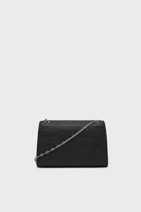 Calvin Klein Logolu Zincir Askılı K60K613177BEH Bayan Çanta K60K613177 BEH SİYAH - 2