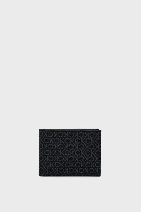 Calvin Klein Monogram Logo Baskılı K50K5128450GJ Erkek Cüzdan K50K512845 0GJ SİYAH - 1