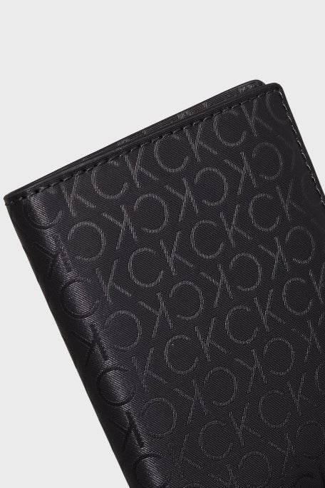 Calvin Klein Monogram Logo Baskılı K50K5129200GK Erkek Cüzdan K50K512920 0GK SİYAH - 4