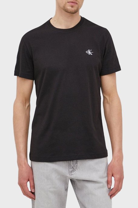 Calvin Klein Organik Pamuklu Regular Fit 2li J30J3201990GO Erkek T Shirt J30J320199 0GO SİYAH - 3