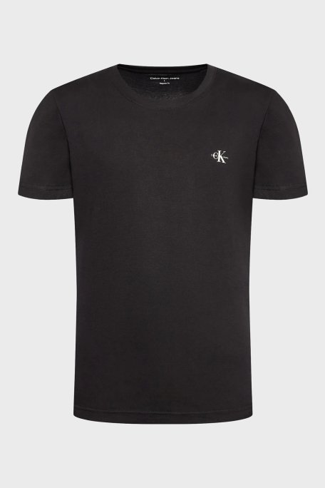 Calvin Klein Organik Pamuklu Regular Fit 2li J30J3201990GO Erkek T Shirt J30J320199 0GO SİYAH - 6