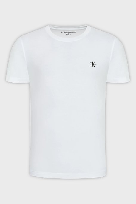 Calvin Klein Organik Pamuklu Regular Fit 2li J30J320199YAF Erkek T Shirt J30J320199 YAF SİYAH-BEYAZ - 7