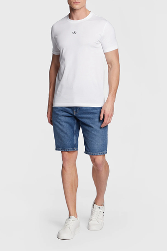 Calvin Klein Organik Pamuklu Regular Fit Bisiklet Yaka Erkek T Shirt J30J322466 YAF BEYAZ - 2