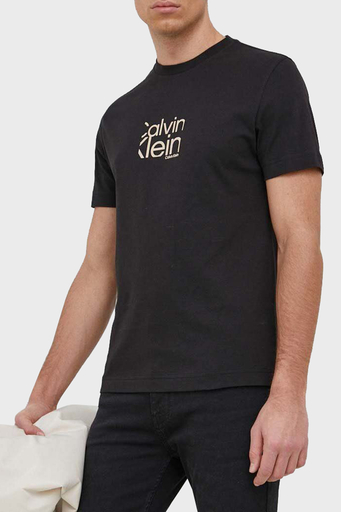 Calvin Klein Organik Pamuklu Regular Fit K10K111122BEH Erkek T Shirt K10K111122 BEH SİYAH - 1