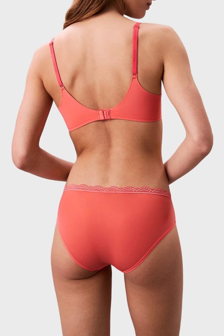 Calvin Klein Orta Bel Dantelli 3 Pack LV00QD5302WAS Bayan Külot LV00QD5302 WAS Lacivert-Pudra-Mercan - 6