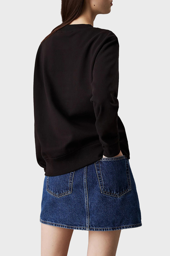 Calvin Klein Pamuk Karışımlı Regular Fit Sıfır Yaka Logolu J20J224913BEH Bayan Sweat J20J224913 BEH SİYAH - 6
