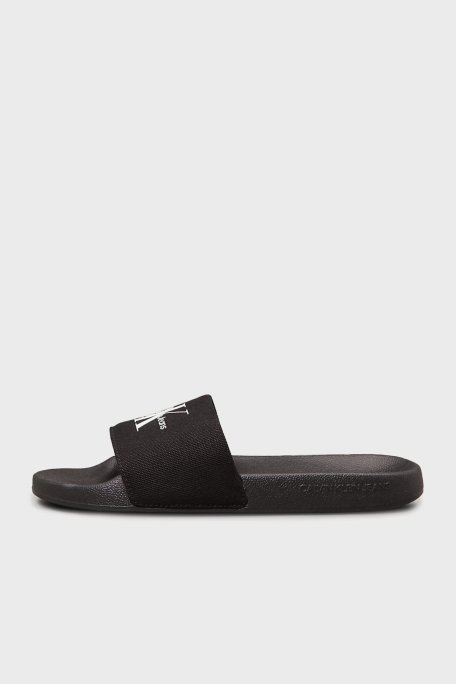 Calvin Klein Pamuk ve Kanvas Logolu YW0YW018350GM Bayan Terlik YW0YW01835 0GM SİYAH - 9