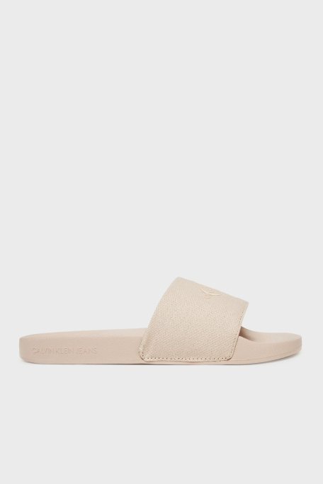 Calvin Klein Pamuk ve Kanvas Logolu YW0YW01835VIC Bayan Terlik YW0YW01835 VIC AÇIK PEMBE - 1
