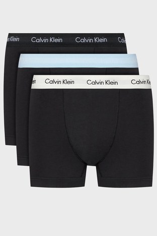 Calvin Klein - Calvin Klein Pamuklu 3 Pack Erkek Boxer 0000U2662G 1UV SİYAH