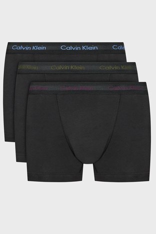 Calvin Klein - Calvin Klein Pamuklu 3 Pack Erkek Boxer 0000U2662G WIC SİYAH
