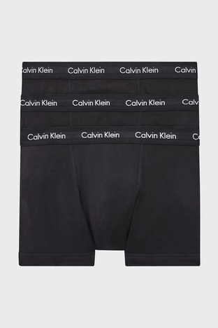 Calvin Klein - Calvin Klein Pamuklu 3 Pack Erkek Boxer 0000U2662G XWB SİYAH