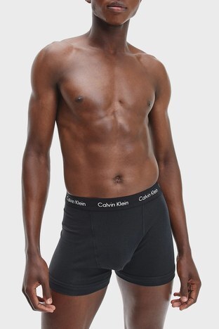 Calvin Klein - Calvin Klein Pamuklu 3 Pack Erkek Boxer 0000U2662G XWB SİYAH (1)
