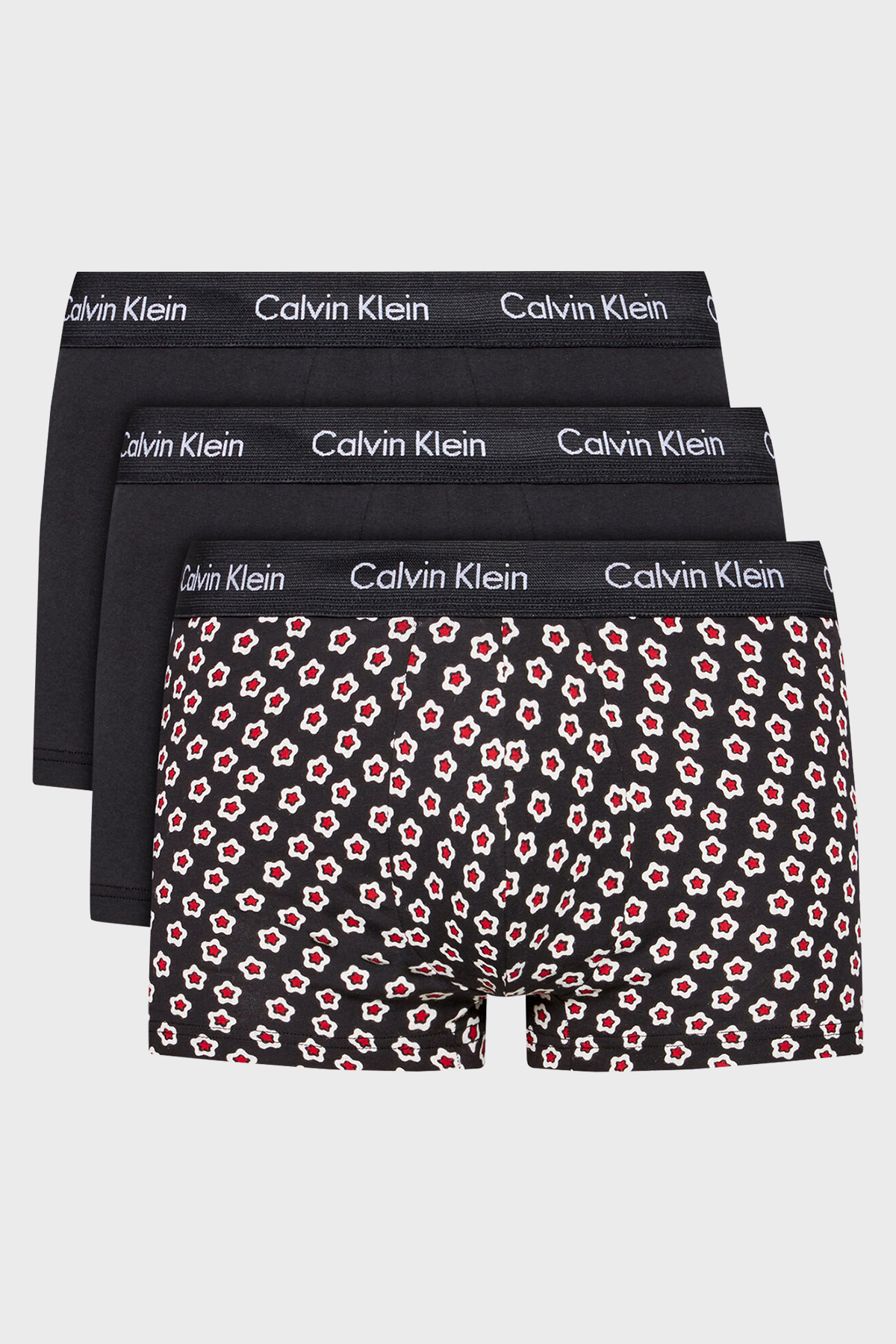 Calvin Klein Pamuklu 3 Pack Erkek Boxer 000NB3055A X1L SİYAH