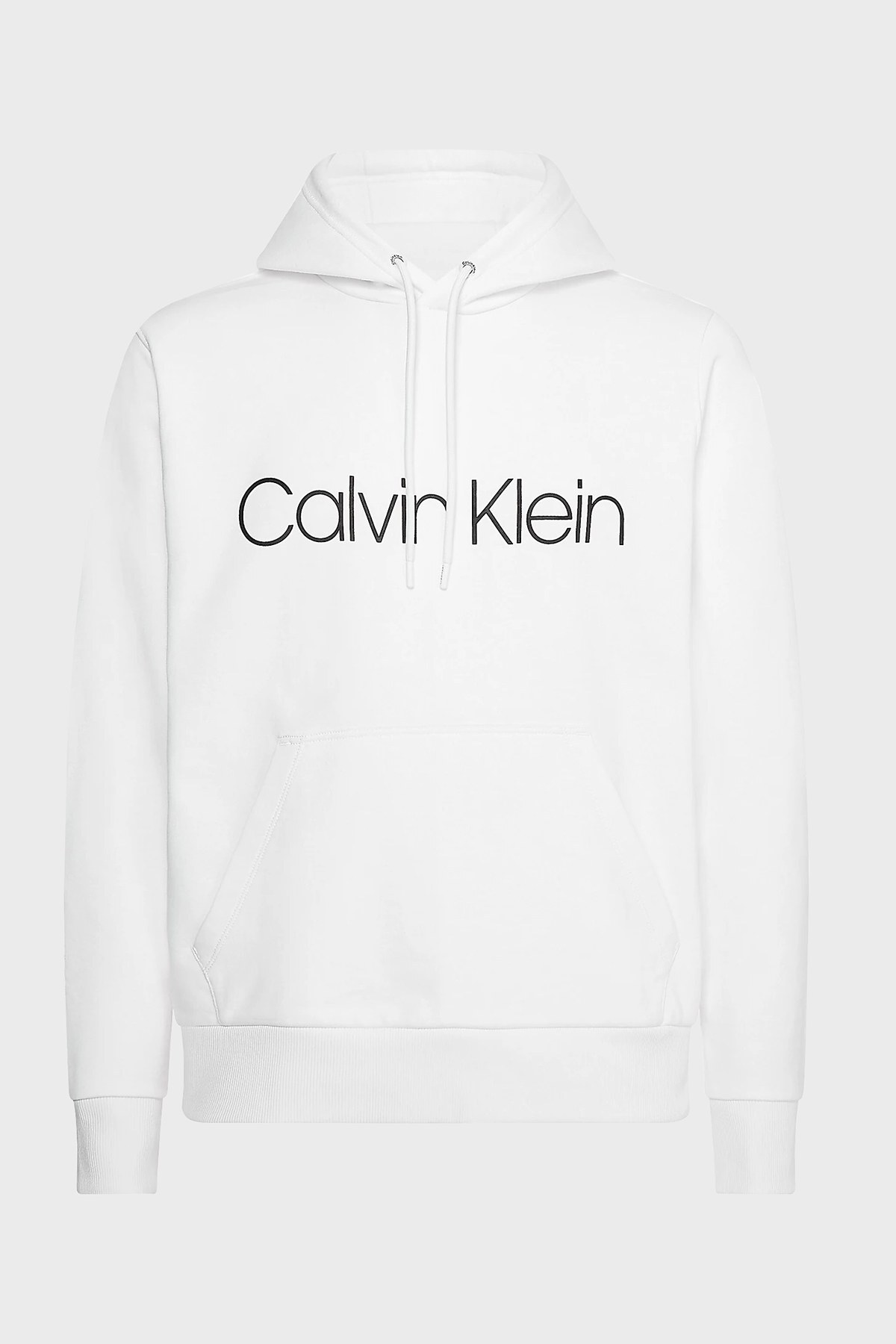 Calvin Klein Pamuklu Baskılı Kapüşonlu Regular Fit Erkek Sweat K10K104060 117 BEYAZ