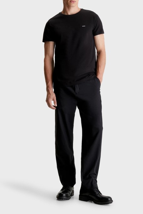 Calvin Klein Pamuklu Bisiklet Yaka Slim Fit K10K112724BEH Erkek T Shirt K10K112724 BEH SİYAH - 4