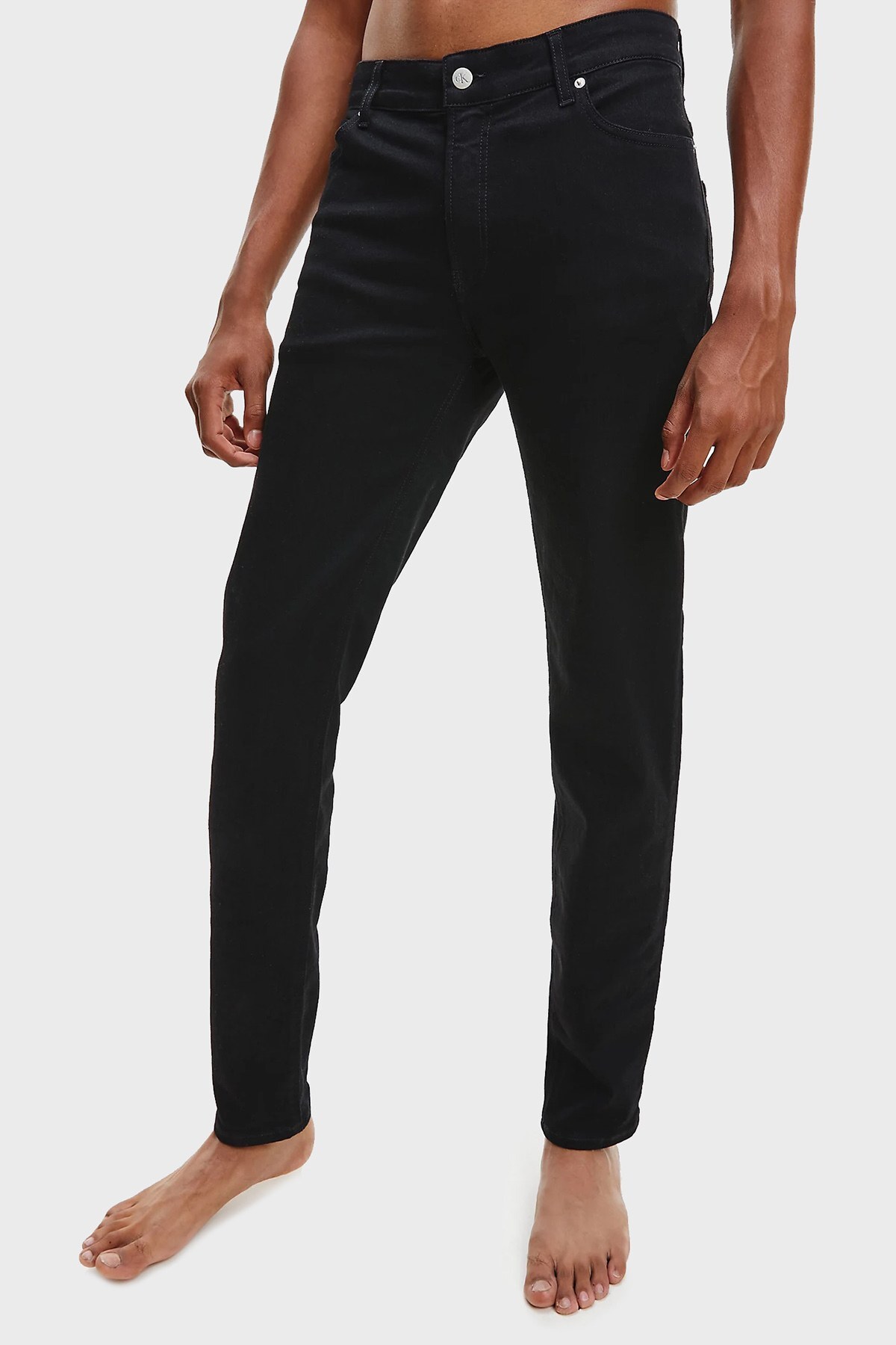 Calvin Klein Pamuklu Cepli Skinny Fit Jeans Erkek Kot Pantolon J30J318890 1BY SİYAH