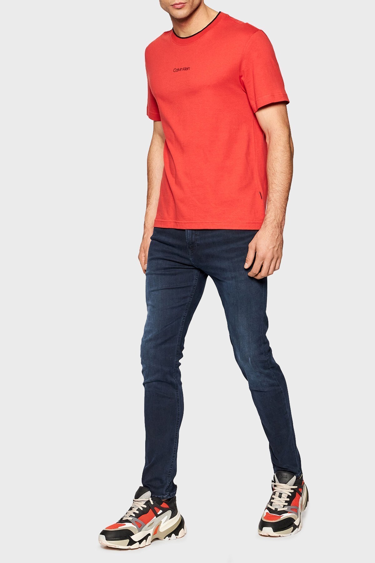 Calvin Klein Pamuklu Cepli Skinny Fit Jeans Erkek Kot Pantolon J30J319009 1BJ LACİVERT