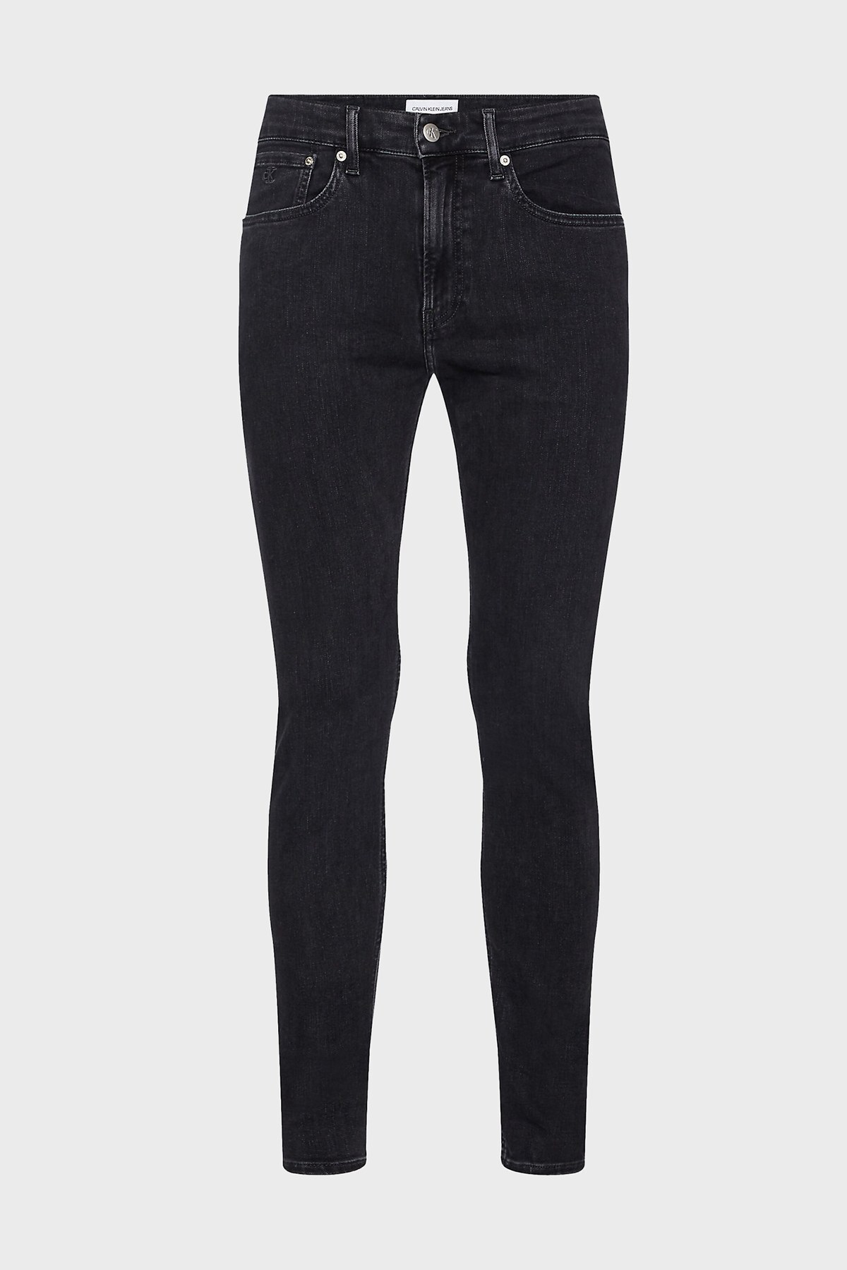 Calvin Klein Pamuklu Düşük Bel Skinny Fit Dar Paça Jeans Erkek Kot Pantolon J30J315571 1BZ GRİ