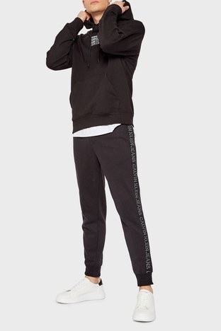 Calvin Klein - Calvin Klein Pamuklu Elastik Bel Bantlı Cepli Erkek Pantolon J30J318595 BEH SİYAH