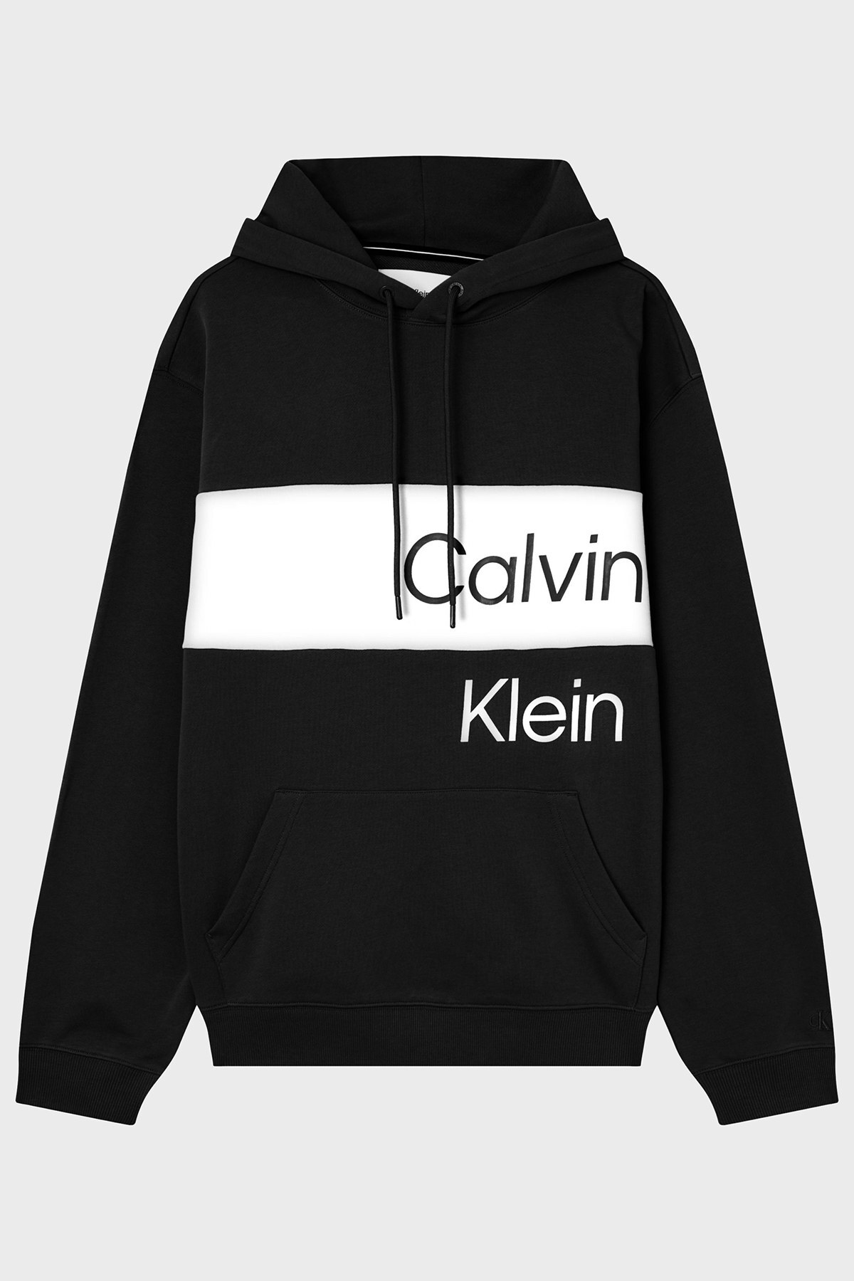 Calvin Klein Pamuklu Kanguru Cepli Regular Fit Kapüşonlu Erkek Sweat J30J321541 BEH SİYAH