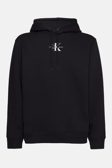 Calvin Klein Logolu Pamuklu Kapüşonlu Regular Fit J30J323749BEH Erkek Sweat J30J323749 BEH SİYAH - 4
