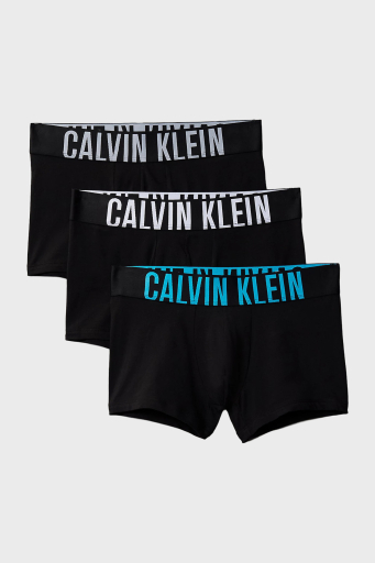 Calvin Klein Pamuklu Logolu 3 Pack 000NB3608AVVL Erkek Boxer 000NB3608A VVL SİYAH - 1