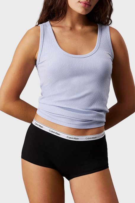 Calvin Klein Pamuklu Logolu 3 Pack LV00QD5344MPI Bayan Külot LV00QD5344 MPI SİYAH-BEYAZ-GRİ - 3